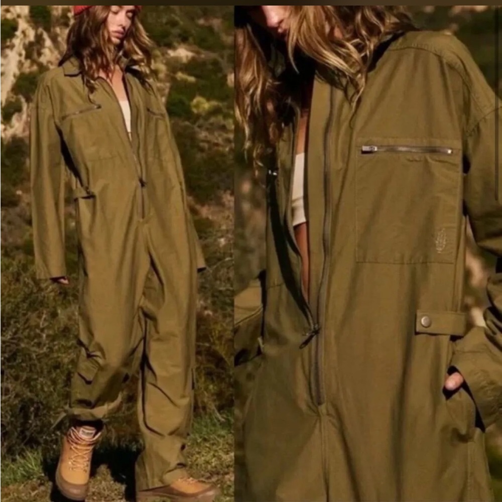 SOLD NWT FREE PEOPLE MOVEMENT army coveralls